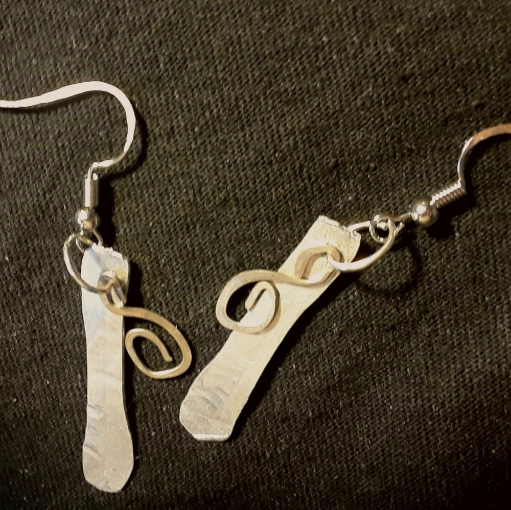 hand hammered earrings